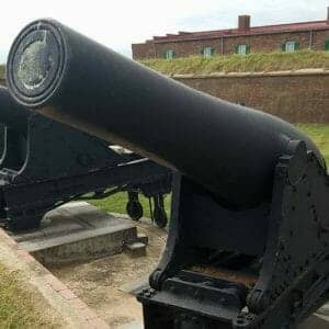Cannon defending Ft. McHenry